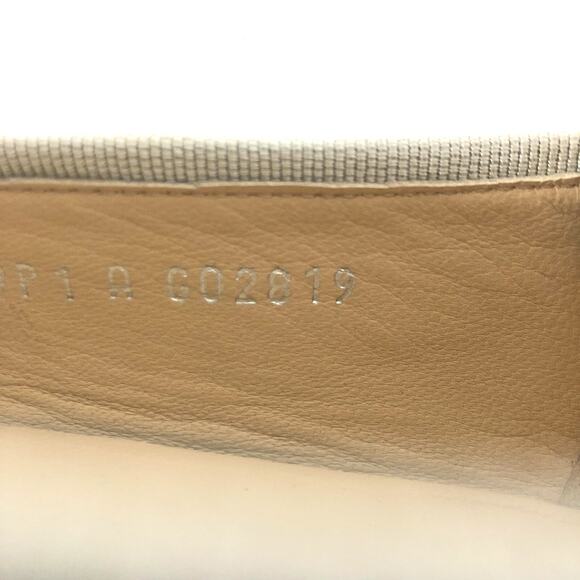 Chanel Interlocking CC Logo Silver Cap Toe Ballerina Flats 41 - Picture 9 of 10